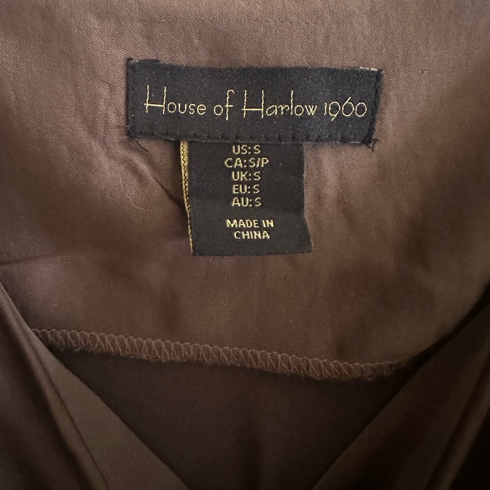 House of Harlow Satin Ruched Wedding Guest Dress - Picture 4 of 4